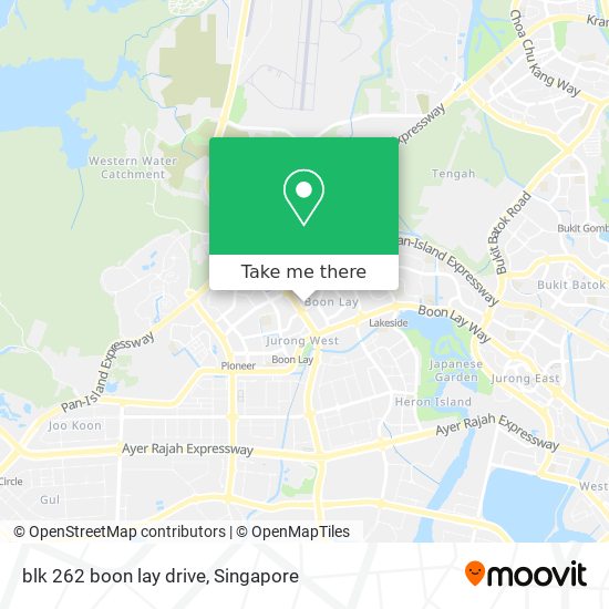 blk 262 boon lay drive map