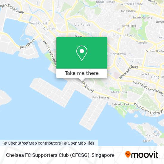 Chelsea FC Supporters Club (CFCSG) map