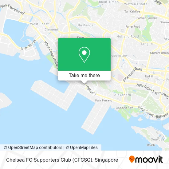 Chelsea FC Supporters Club (CFCSG) map