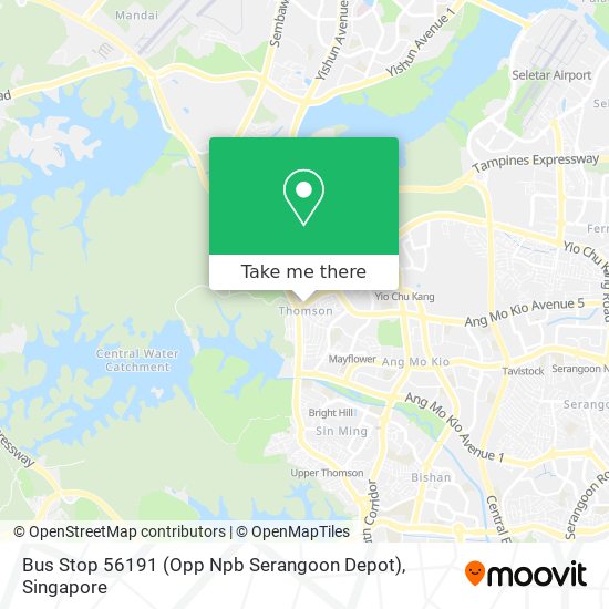 Bus Stop 56191 (Opp Npb Serangoon Depot) map