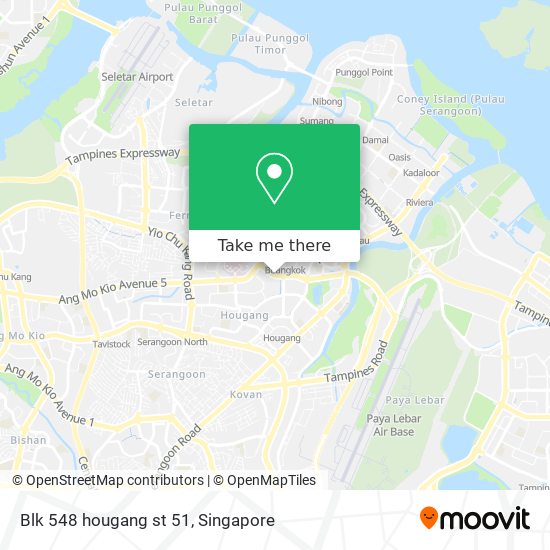 Blk 548 hougang st 51 map