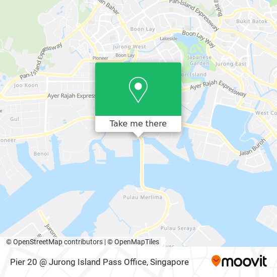 Pier 20 @ Jurong Island Pass Office map