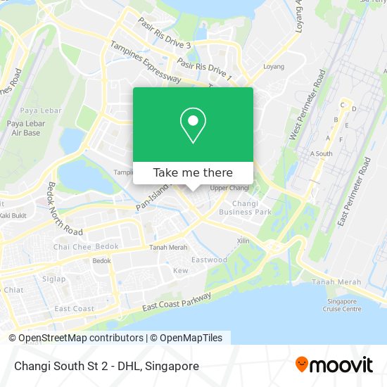 Changi South St 2  - DHL map