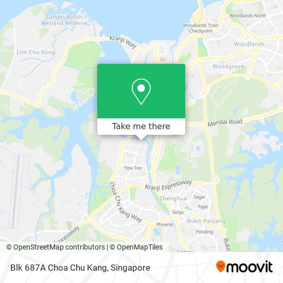 Blk 687A Choa Chu Kang地图