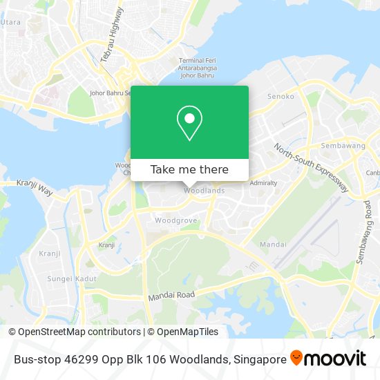 Bus-stop 46299 Opp Blk 106 Woodlands地图