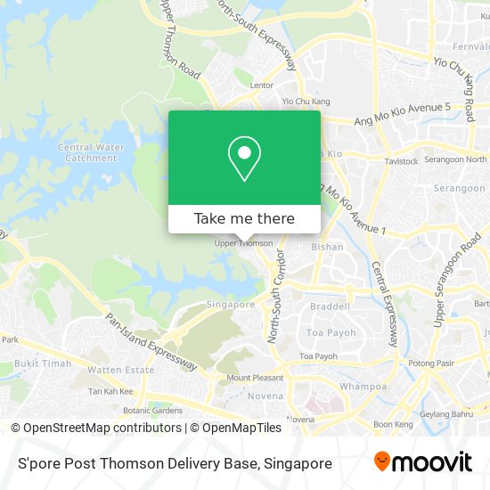 S'pore Post Thomson Delivery Base地图