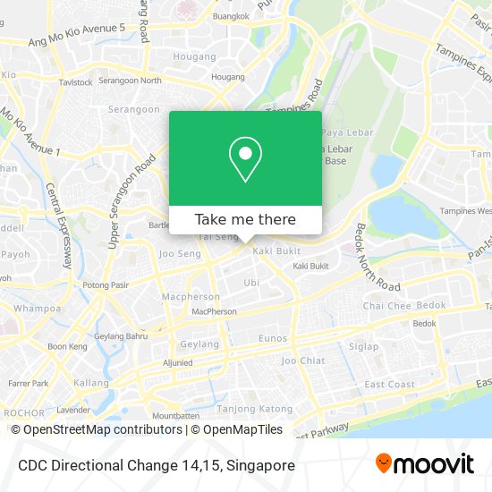 CDC Directional Change 14,15 map