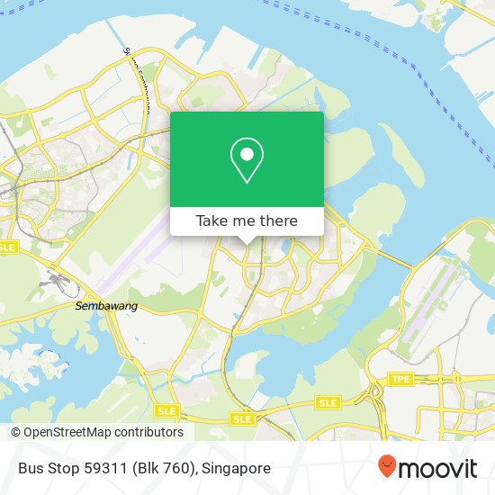 Bus Stop 59311 (Blk 760)地图