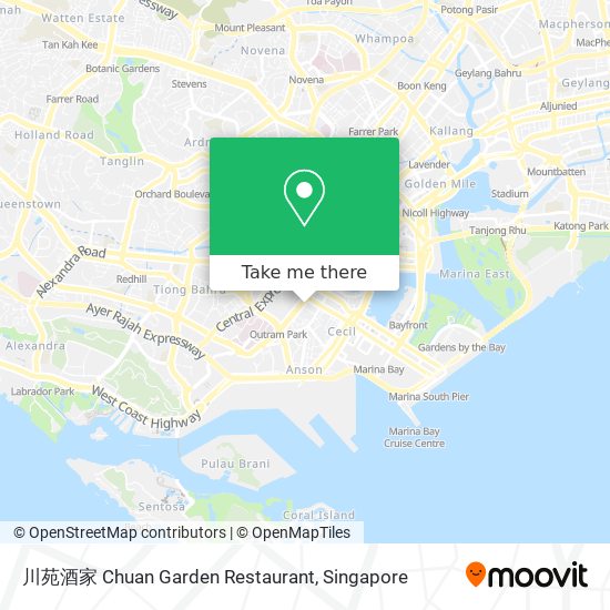 川苑酒家 Chuan Garden Restaurant地图