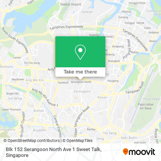 Blk 152 Serangoon North Ave 1 Sweet Talk地图