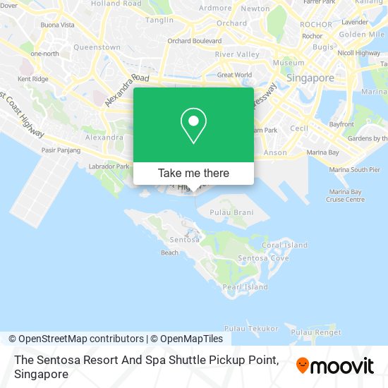 The Sentosa Resort And Spa Shuttle Pickup Point地图