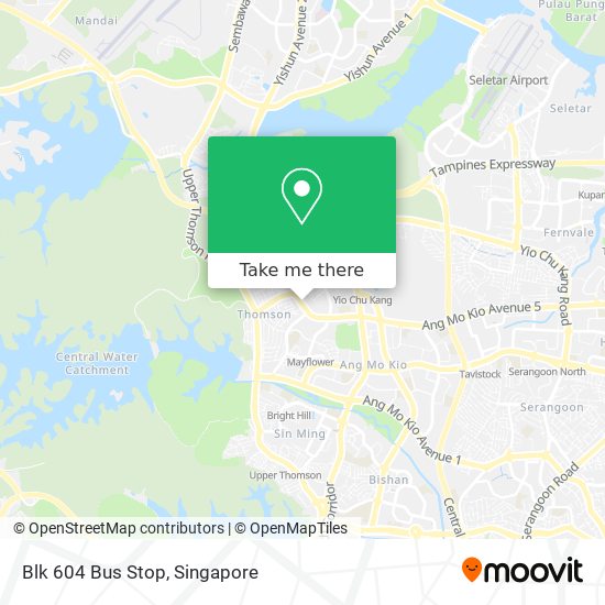 Blk 604 Bus Stop map
