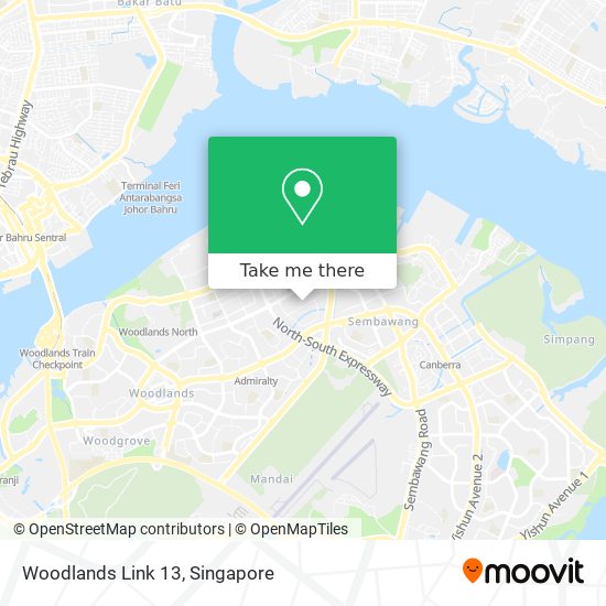 Woodlands Link 13 map