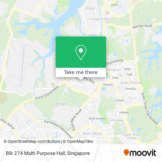 Blk 274 Multi Purpose Hall map
