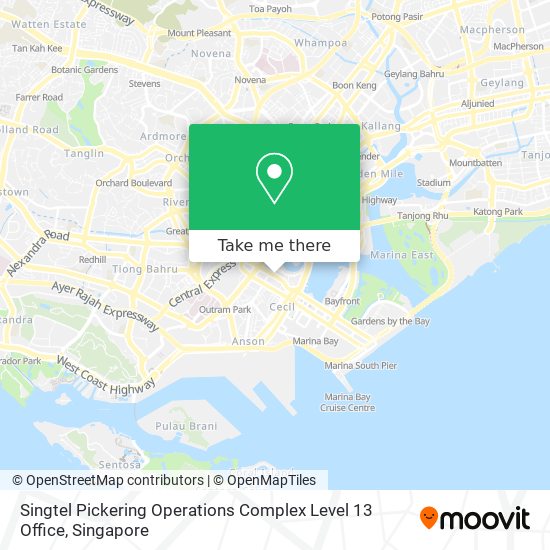 Singtel Pickering Operations Complex Level 13 Office map