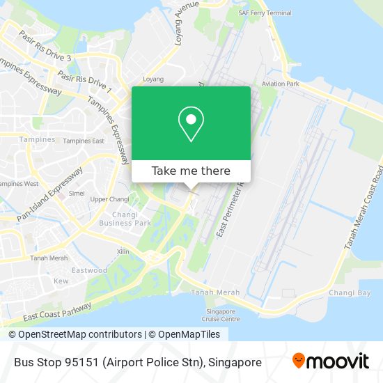 Bus Stop 95151 (Airport Police Stn) map