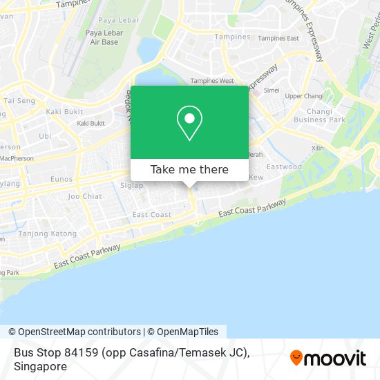 Bus Stop 84159 (opp Casafina / Temasek JC) map