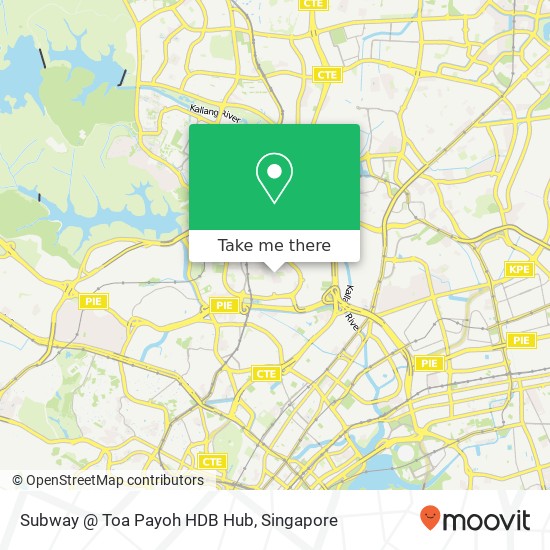 Subway @ Toa Payoh HDB Hub map