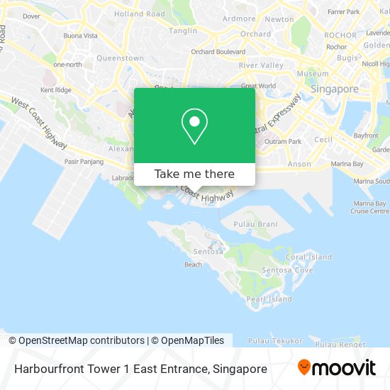 Harbourfront Tower 1 East Entrance map