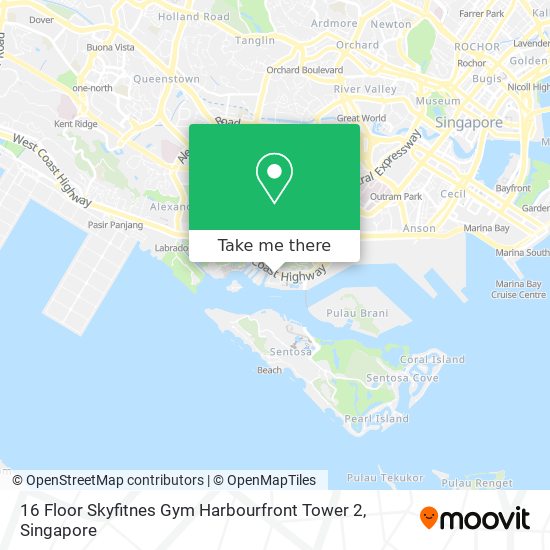 16 Floor Skyfitnes Gym Harbourfront Tower 2 map