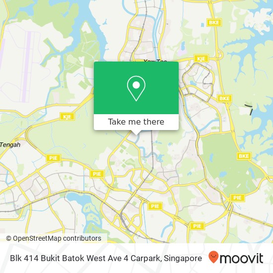Blk 414 Bukit Batok West Ave 4 Carpark map