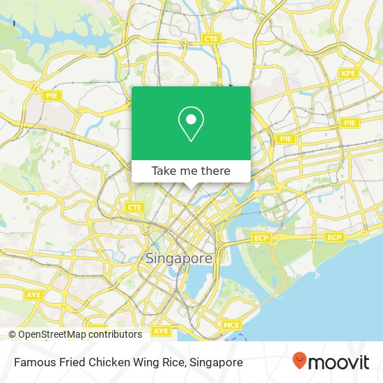 Famous Fried Chicken Wing Rice map