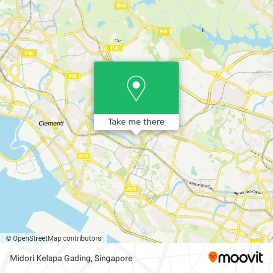 Midori Kelapa Gading map