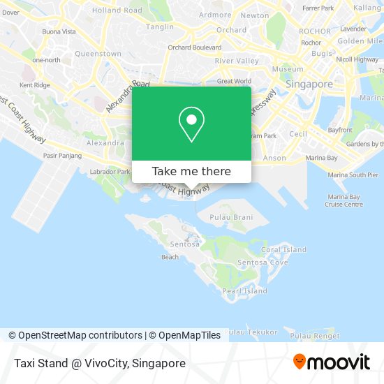 Taxi Stand @ VivoCity map