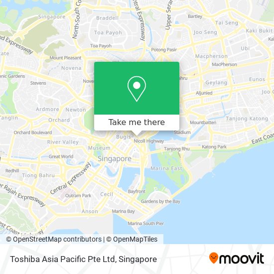 Toshiba Asia Pacific Pte Ltd map