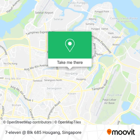 7-eleven @ Blk 685 Hougang map