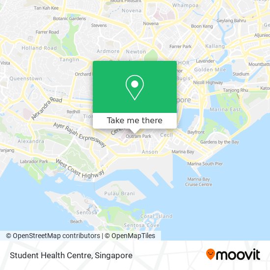 Student Health Centre map