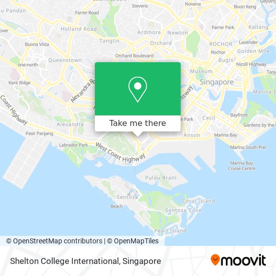 Shelton College International map