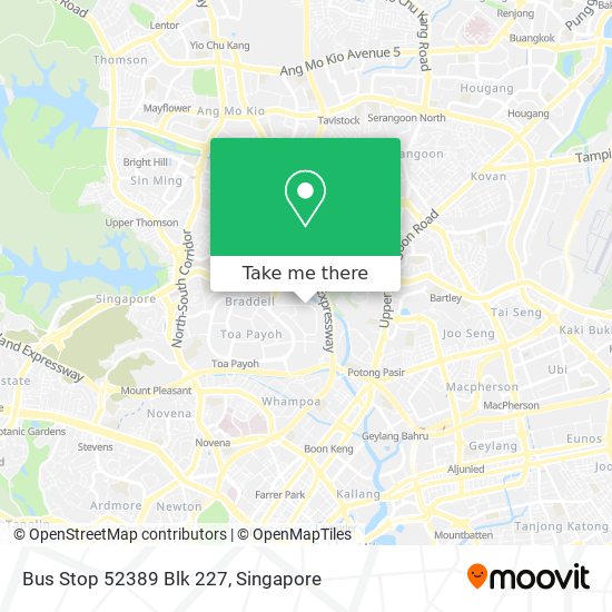 Bus Stop 52389 Blk 227地图