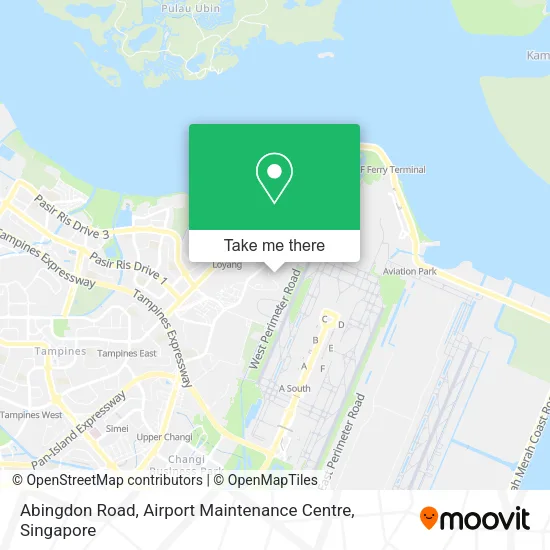 Abingdon Road, Airport Maintenance Centre map