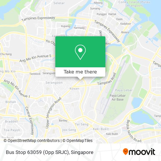 Bus Stop 63059 (Opp SRJC) map