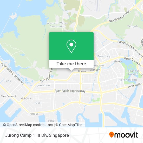 Jurong Camp 1 III Div map