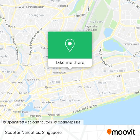 Scooter Narcotics map