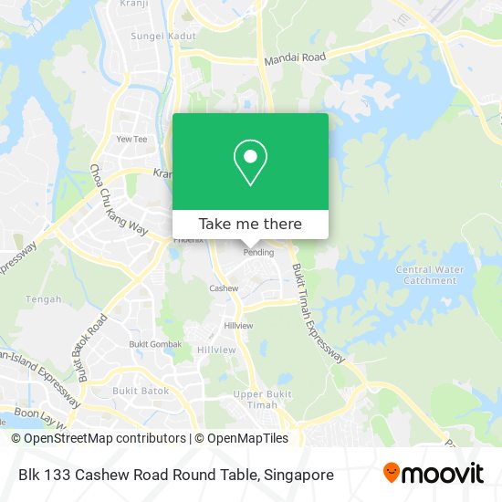 Blk 133 Cashew Road Round Table map