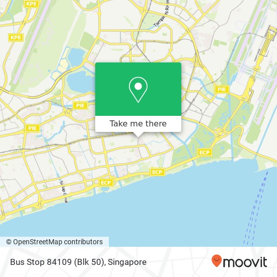 Bus Stop 84109 (Blk 50) map