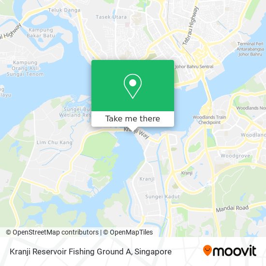 Kranji Reservoir Fishing Ground A map