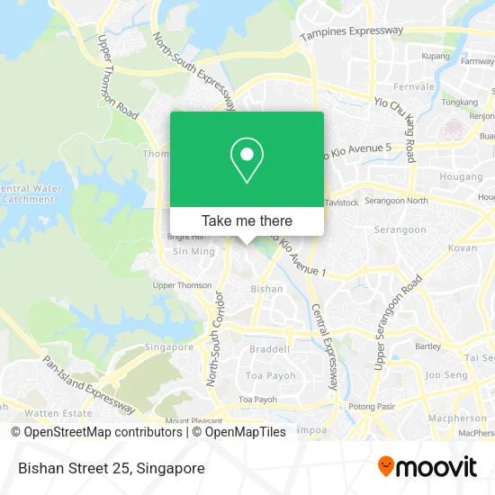 Bishan Street 25 map