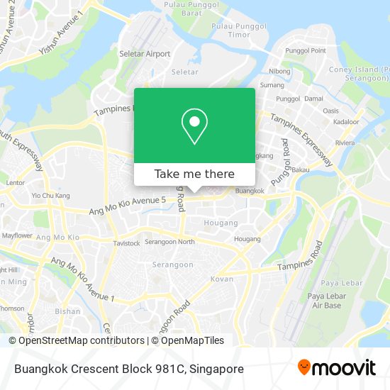 Buangkok Crescent Block 981C地图