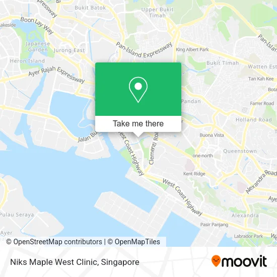 Niks Maple West Clinic map
