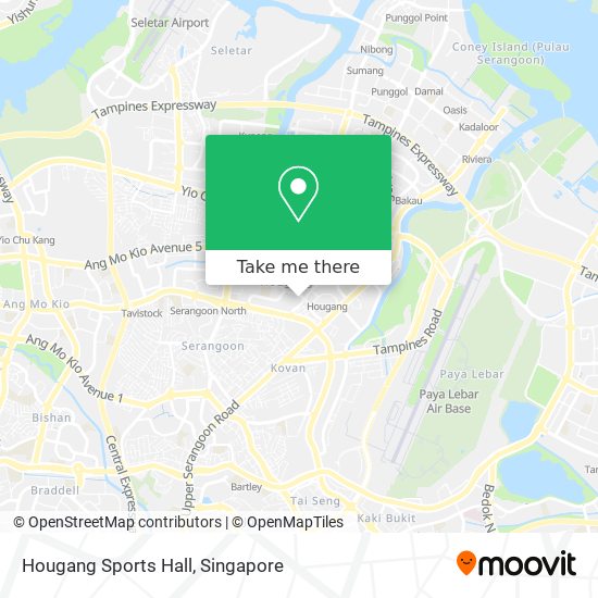 Hougang Sports Hall map