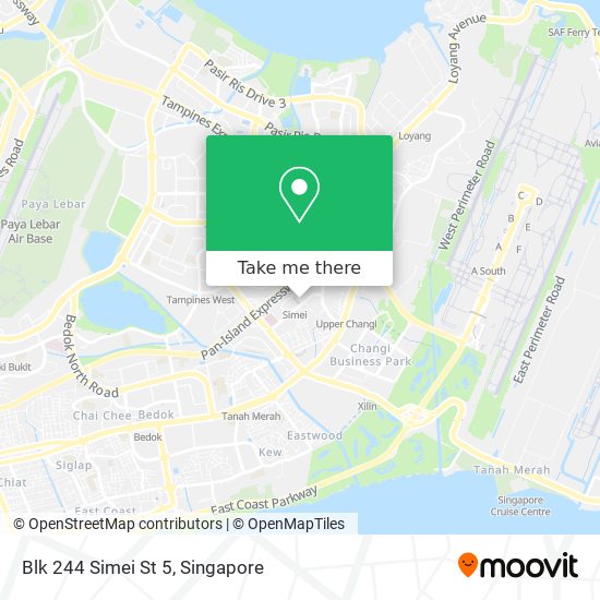 Blk 244 Simei St 5地图