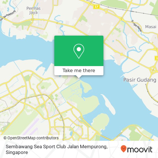 Sembawang Sea Sport Club Jalan Mempurong map
