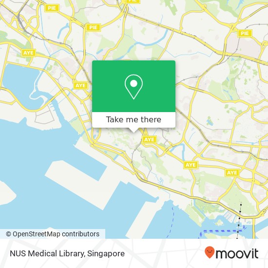 NUS Medical Library map