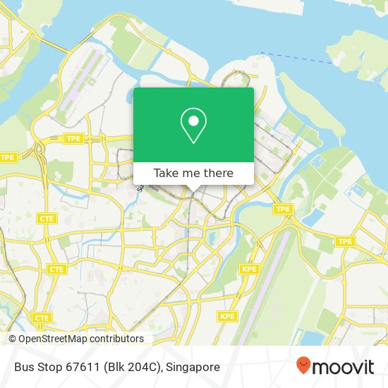 Bus Stop 67611 (Blk 204C)地图