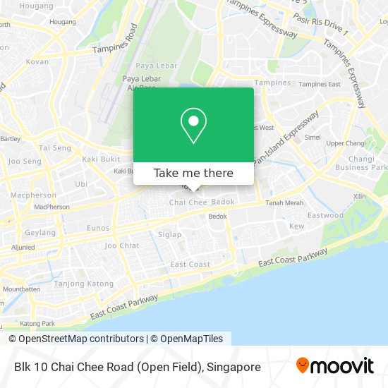 Blk 10 Chai Chee Road (Open Field) map