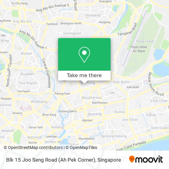 Blk 15 Joo Seng Road (Ah Pek Corner) map